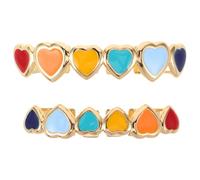 AKOOSY Lot De 2 Fausses Dents Décoratives Pour Costumes Et Déguisements Grilles Dentaires Pour Femmes Fausses Dents De Cosplay Pour Appareils Dentaires Coiffes