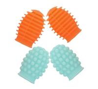 AKOOSY Lot De 2 Paires De Baguettes De Batterie Outils D'Entraînement De Batterie Amortisseur De Accessoires Pour Instruments De Musique Embouts De Baguettes Embouts