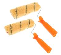 AKOOSY Lot de 2 Rouleaux à Peinture pour Murs et Plafonds, Fibres en Coton et Laine, Léger Application Uniforme et Rapide Couleur Aléatoire