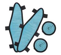 AKOOSY Lot de 2 Sets de Sets de Ensembles de Bandeaux Anti-Transpiration Bleus pour Casque de Chantier en Mesh Lavable Absorption des Chocs, Adaptés pour Soudure et Construction