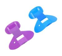 AKOOSY Lot de 2 Sifflets d'Entraînement Nasal en Plastique pour Flûte Flûtes Nasales Musicales pour Débutants Amélioration Respiration et Contrôle du Souffle Couleurs Bleu et Violet