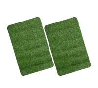 AKOOSY Lot de 2 Tapis D'extérieur en Gazon Synthétique 38x58 Cm, Paillasson Résistant aux Intempéries, pour Apprentissage Propreté et Décoration Terrasse ou Jardin
