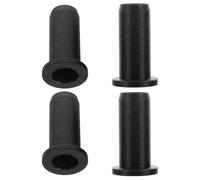 AKOOSY Lot de 4 Protège-rames en Nylon Noir pour Kayak, Douilles de Support de Rame Antidérapantes, Accessoires pour Bateau en Extérieur, Protection du Verrouillage