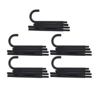 AKOOSY Lot de 5 Bâtons Factices Noirs en Plastique Bâtons de Magicien Légers à 4 Sections Accessoires pour Costumes d’Halloween Danse Jazz et Jeux de Rôle Béquilles Décoratives pour