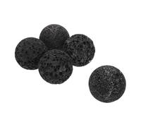 AKOOSY Lot de 5 Pierres Volcaniques Rondes de 5 Cm pour Sauna Traditionnel Pierres de Chauffage en Roche de Lave Naturelles pour Sauna Vapeur Intérieur et Extérieur Accessoires