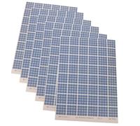 AKOOSY Lot de 6 Feuilles D'autocollants Adhésifs pour Panneaux Solaires Miniatures, Couleurs Vives, Adaptées aux Maquettes Architecturales et Tables de Sable pour Modélisme et
