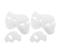 AKOOSY Lot De 6 Masques Pour Halloween Décoration De Bal Masqué Costumes Masques En Papier À Faire Soi-Même En Pâte À Papier En Pour Loisirs Créatifs