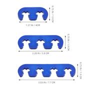 AKOOSY Lot de 6 Séparateurs de Câbles de Bougies d'Allumage 7-9 MM pour Voiture Supports Isolants Solide Bleu Gestion Précise des Câbles Compatible avec Véhicules Américains