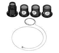 AKOOSY Loupe D’horloger Professionnelle 5X 10x 15x 20x en Verre Optique Kit de Réparation de Montres Portative pour Entretien Montre Bijoutier avec Fil Acier Réglable Ergonomique