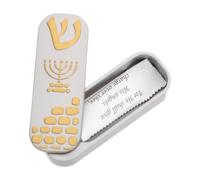 AKOOSY Mezouza Juive pour Porte en Métal, Décoration Murale Israélienne DIY | Usage Polyvalent pour Entrée et Études, Style Traditionnel, Design Artistique, Résistance à L’usure