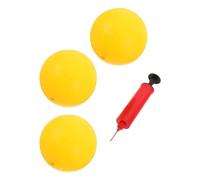 AKOOSY Mini Ballon de Volley Gonflable Jaune en PVC pour Garçon Fille | Usage Extérieur et Jardin, Portable, Sûr Garçon Fille, avec Kit Aiguille et Pompe