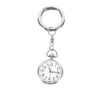 AKOOSY Montre Infirmière Durable avec Pointeur Lumineux Montre Pratique pour Infirmières et Médecins Design Argenté pour Quarts de Nuit et Utilitaire