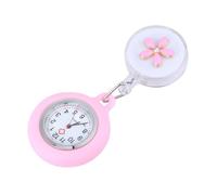 AKOOSY Montre Médicale Quartz Flexible Rose Montre pour Infirmière et Médecin Accessoire et Pratique Design Simple et Modèle