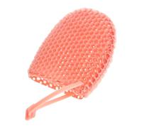 AKOOSY Moufles Exfoliant Doigts, Plastique Rose, Peau Douce | Micro Relief à Bosses Convexes, Ajustement Près Main, Usage Bain Quotidien, Genoux et Corps