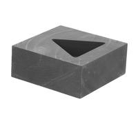AKOOSY Moule à Graphite Triangle pour Fonte Or Cuivre Alliages Haute Température Moule Lingotière Réutilisable pour Affinage et Coulée Outil de Fusion Pratique Compacte