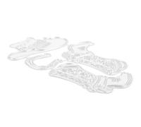 AKOOSY Moule de Découpe Métal pour Artisanat DIY Gabarit Embossage pour Scrapbooking Carte et Album Outil Acier Au Compatible Machines de Découpe