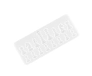 AKOOSY Moule Époxy Soi-même Silicone Blanc, pour Échecs | Non Adhérent, Résistant à Déchirure, Séparations Faciles, pour Projets DIY et Création Artisanale