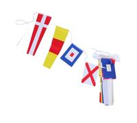 AKOOSY Nautical Signal Flags Set Fade-resistant Marine Code Banner For Coastal Boat And Ship Decoration With Storage Bag