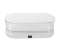 AKOOSY Nettoyeur pour Lunettes et Bijoux Portable Multifonction Électrique et Manuel Blanc Ventouse, Outil de Nettoyage Polyvalent pour Usage Domestique, Compact Batterie