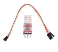 AKOOSY Noir Module Cp2102 Alliage à 5 Broches USB 2.0 vers Uart TTL | Conversion Série USB vers Ttl, Support des États Suspendre, pour Liaison Rs232 et Transfert de Données Couleur Aléatoire