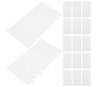 AKOOSY Organisateur Autocollants A6 à 6 Trous, Classeur à Feuilles Détachables Double Face, 100 Pages Réutilisables en Papier Détachable pour Livre de Collection