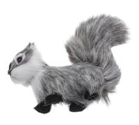 AKOOSY Ornement Écureuil Peluche Gris Suspendu Figurine Animale Réaliste pour Décoration de Sapin Bureau et Intérieur Voiture Sécurisé et Décor Festif Polyvalent