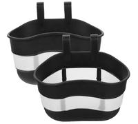 AKOOSY Panier à Vélo en Plastique Noir 2pcs pour Garçon et Filles, Résistant et Compact, pour Boissons et Snacks Trottinette ou Draisienne Couleur Aléatoire