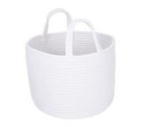AKOOSY Panier De Rangement Coton Tissé Avec Poignées Pour Organiser Le Linge Panier De Rangement Pour Jouets Et Couvertures Petit Modèle Hauteur