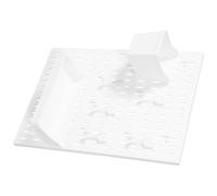 AKOOSY Panneau Perforé Organisateur Murale Blanc Kit de Combinaisons pour Rangement Bureau et Garage, Étagère de Rangement Multifonction pour Atelier et Maison