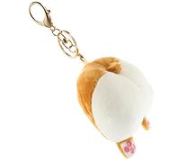 AKOOSY Paquet De Change Porte-Monnaie Peluche Amusant Multifonction pour Étudiants Rangement Pièces De Monnaie Et Écouteurs Usage Quotidien Taille Compacte Couleur Fesses De Tigre