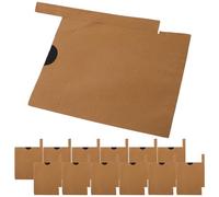 AKOOSY Paquet de Protection Antigel pour Agrumes 200 Pièces 160X198 MM en Papier Imperméable Noir Simple Couche Couverture Hivernale pour Arbres Fruitiers Protection Gel et Soleil