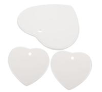 AKOOSY Pendentif En Céramique Soi-même 3pcs Pour Garçon Et Filles Couleur Blanche Décoratif Personnalisé Bricolage Présent Créatif Noël