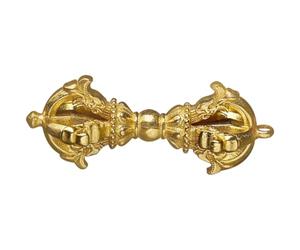 AKOOSY Pendentif Vajra en Cuivre Or Vintage, Multifonction pour Décoration et Création Artisanale, Style Rétro Chic Délicat, Objet Artisanal