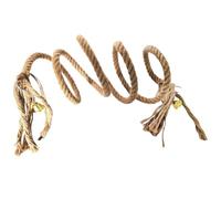 AKOOSY Perroquet Corde d'escalade Flexible en Fer Clochettes et Crochets, pour Perroquets Gris et Aras, pour Jouer et Grimper