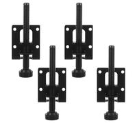 AKOOSY Pieds de Nivellement Réglables 4pcs Éliminent L'instabilité et Assurent la Stabilité en Fer Noir pour Meubles Accessoire pour Armoires et Tables