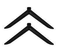 AKOOSY Pieds de Remplacement Universels Installation Facile Base à Trou Unique en Plastique Noir Design Moderne et Épuré, 1 Paire pour Téléviseur pour Salon ou Chambre