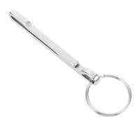 AKOOSY Pince à Billets en Métal Inoxydable, Petit Clip de Chèque Compact, Porte-clés Multifonction pour Cartes et Argenté, Clip de Rangement Pratique pour Usage Extérieur et Quotidien