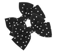 AKOOSY Pinces à Chaussures de Mariée Nœud à Pois Noir et Blanc Clips Décoratifs pour Talons Hauts Accessoires Élégants pour Mariage 1 Paire Adaptés Escarpins Femme