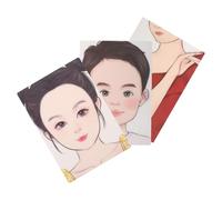 AKOOSY Planche d'Entraînement au Maquillage Visage, Lot de 3 Pochoirs Lavables et Colorés, Supports Réutilisables Adaptés aux Cours d'Art et Soirées à Thème