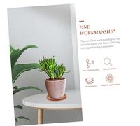 AKOOSY Plateau Céramique Rond pour Pots de Fleurs Base Stable pour Plantes Récupérateur Eau Terre Support pour Jardinage et Protège Surfaces et Sols