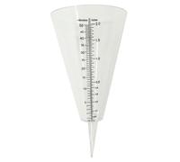 AKOOSY Pluviomètre Conique en Plastique Transparent pour Jardin avec Échelle Graduée, Tube Doseur Insérable au Sol, Outil de Mesure Précis des Précipitations Extérieur