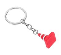 AKOOSY Porte-clés Mini Cône De Signalisation Original En Alliage Et Résine, Accessoire Léger Et Solide Pour Paquet à Dos, Paquet à Main, Présent Pratique Et Décoratif