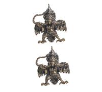 AKOOSY Porte-clés Pendentif En Laiton Diy Vintage Oiseau Ailes Dorées 2 Pièces Décoration Bijoux Artisanat Présent Créativité