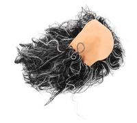 AKOOSY Postiche Chauve de Costume de Grand-père Amusante en Fibre Synthétique, Postiche de Vieil Homme pour Homme, Accessoire de Déguisement pour Soirées Costumées et Halloween, Taille Unique