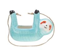 AKOOSY Pot Céramique Suspendu Arbre pour Plantes Cache Pot Cartoon Bleu pour Balcon et Intérieur Jardinière Décorative Résistante et Chic