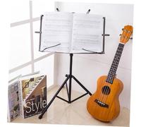 AKOOSY Pupitre Pliant Portable Support avec Pince Antidérapante pour Partitions Musicales Stand de Bureau Stable pour Guitare Violon et Autres Instruments