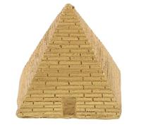 AKOOSY Pyramide en Résine Or, Sculpture Miniature Artistique pour Bureau, Décoration de Table de Sable avec Réalisme Élevé et Nettoyage Facile