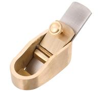 AKOOSY Rabot à Pouce pour Violon en Laiton Massif Lame de 18 MM Mini-Rabot Manuel Compact pour Travail du Bois Outil de Lutherie Précis pour Finition D’Instruments Portable et