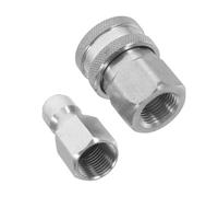 AKOOSY Raccords Express Acier Inoxydable pour Nettoyeur Haute Pression Coupleur Mâle et Femelle Adaptateur Polyvalent pour Tuyaux Eau et Systèmes de Nettoyage Industriels