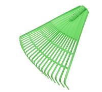 AKOOSY Râteau à Feuilles Et Râteau à Gazon De Jardin Polyvalent pour Extérieur, 21 Dents en Polypropylène Vert, Outil Léger pour Désherbage, Nettoyage des Feuilles Sèches Et Ameublissement du Sol